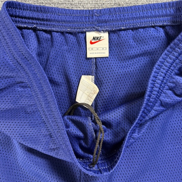 Vintage Nike Men's Mesh Shorts Blue Athletic Running Gym Workout Basketball USA - Picture 3 of 6